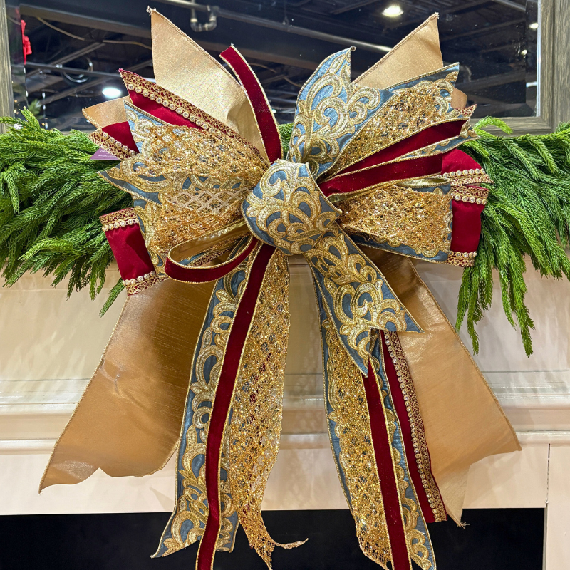 20" Noel Majesty Handtied Christmas Bow