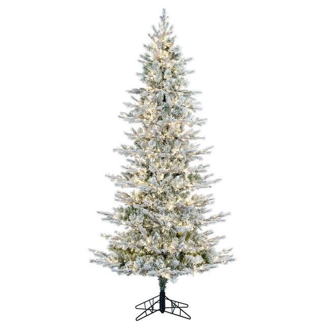 7.5' Flocked Kiana Artificial Christmas Tree