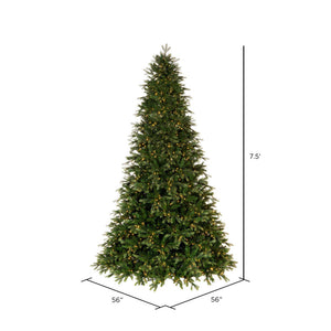 7.5' Douglas Fir Artificial Christmas Tree with Warm White LED Lights