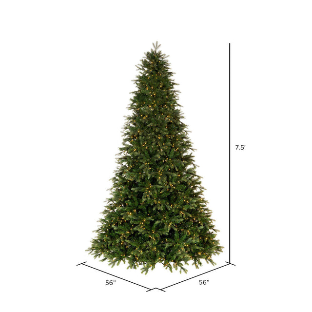 7.5' Douglas Fir Artificial Christmas Tree with Warm White LED Lights