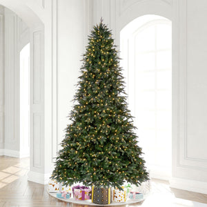 Douglas Fir Artificial Christmas Tree with Warm White LED Lights 9' x 66"