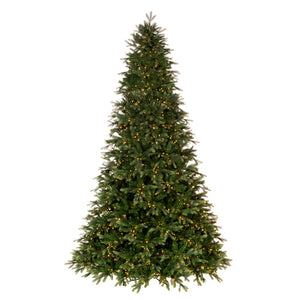Douglas Fir Artificial Pre-Lit Christmas Tree, Warm White LED Mini Lights 6.5"X50"