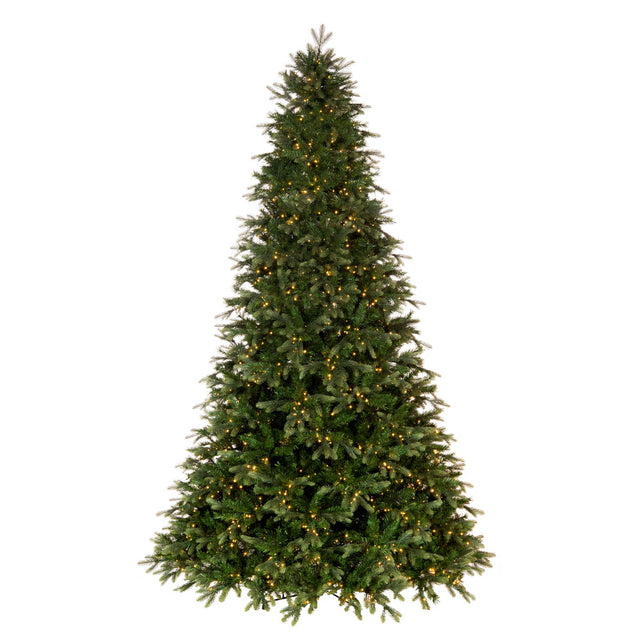 Douglas Fir Artificial Pre-Lit Christmas Tree, Warm White LED Mini Lights 6.5"X50"