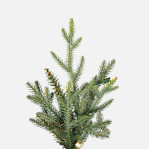 Bellevue Fraser Fir Artificial Christmas Tree with Warm White Mini Lights 7.5' x 68"