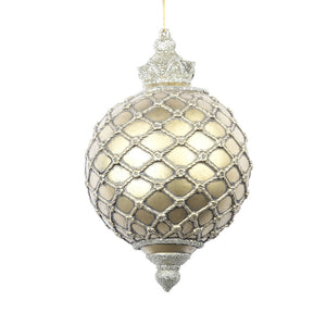 11" Antique Net Ball Ornament