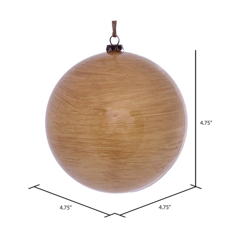 Wood Grain Ball Ornament, 4 per Bag, additional view
