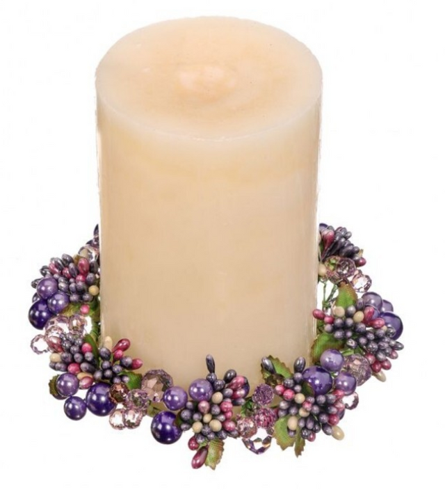 6" Berry Candle Ring