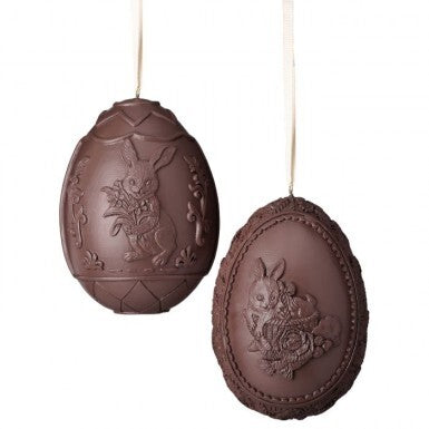 4.5" Faux Chocolate w/Bunny Egg Hanger