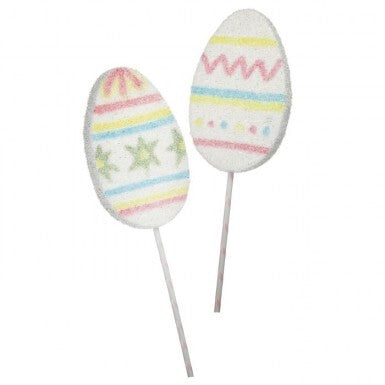 36" Large Glittered Easter Egg | Polka Dots or Floral Designs