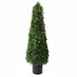 49 inch Potted UV Proof English Boxwood Cone Top Bush