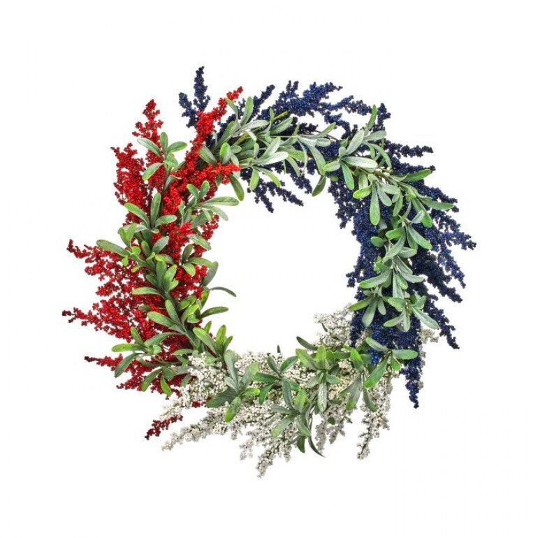 24" Patriotic Astilbe Wreath