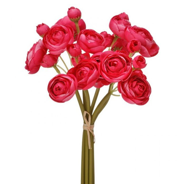 11" Magenta Garden Ranunculus Bundle