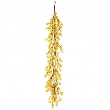 60" Yellow Forsythia Garland