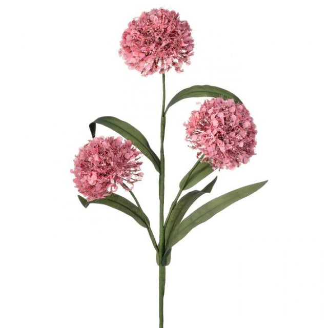 20" Wild Foam Allium Spray | Blue Cream Lavender Pink