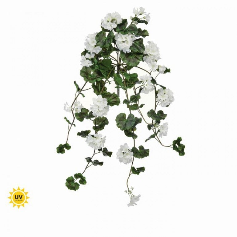 36" Natural Touch Hanging Geranium Plant | UV Protected | Multiple Colors