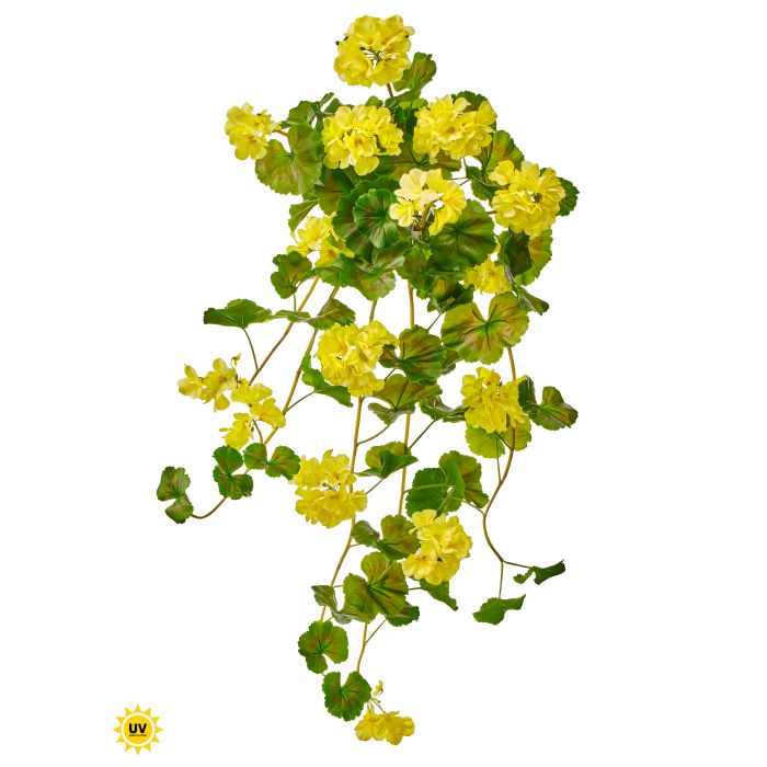 36" Natural Touch Hanging Geranium Plant | UV Protected | Multiple Colors