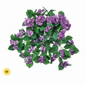 27" Hydrangea Bush | UV Treated | Lavender or White
