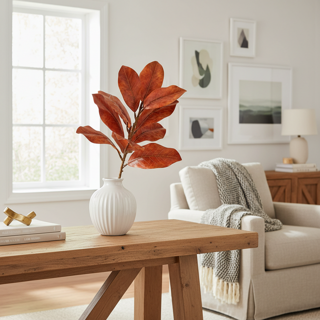 23" Autumnal Magnolia Spray