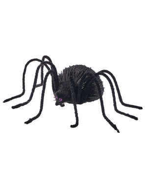 9" Black Glitter Spider