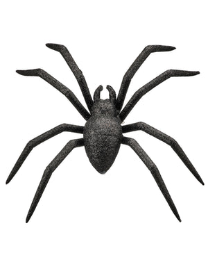 8" Plastic Glitter Spider | Black, Orange, & Purple