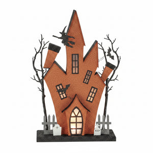 18" LED Cardboard Halloween Mansion