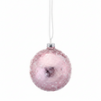 Glass Sequin Pearlized Ball Ornament, Green Blue Pink Pastel, additional view