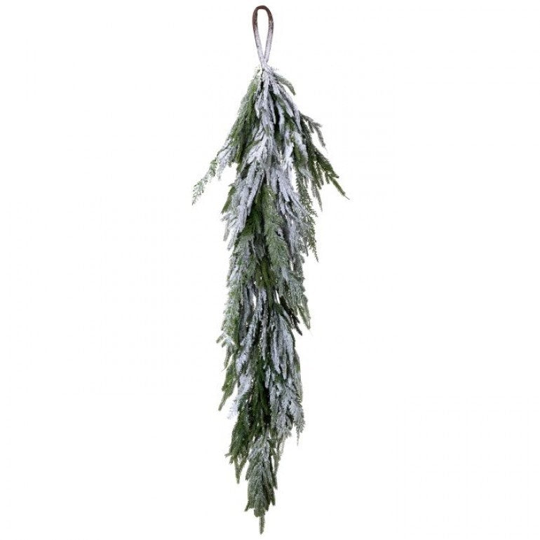 48" Real Touch Norfolk Pine Garland with Snow