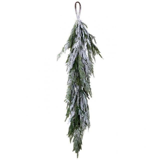 48" Real Touch Norfolk Pine Garland with Snow