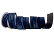 2.5 inch x 10 yards Midnight Blue Crush Wave Velvet Ribbon