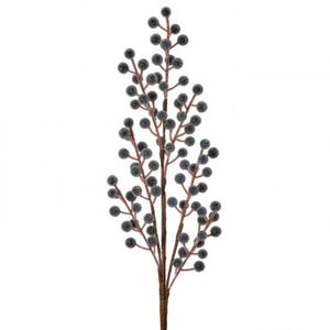 24" Beaded Berry Ball Spray | Red, Blue, or Burgundy