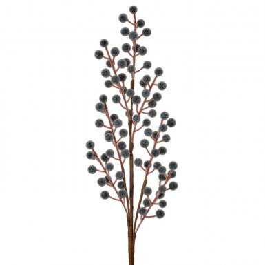 24" Beaded Berry Ball Spray | Red, Blue, or Burgundy