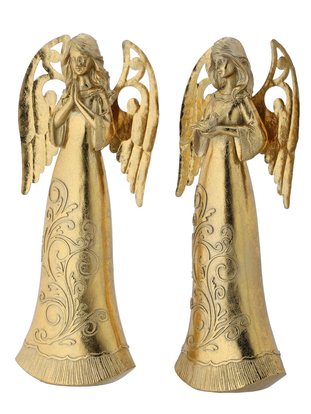 12" Champagne Gold | Resin Metal | Angel