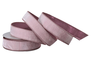 1.5" x 10 Yards Premium Velvet Ribbon with Gold Edge | Available in Black, Burgundy, Green, Red, Royal Blue, White, & Pink
