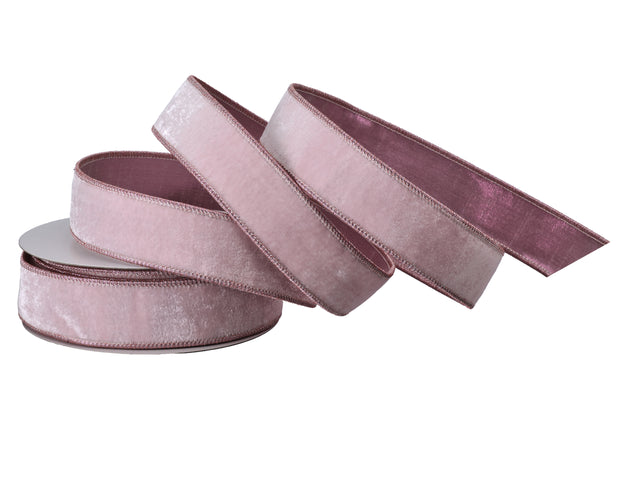 1.5" x 10 Yards Premium Velvet Ribbon with Gold Edge | Available in Black, Burgundy, Green, Red, Royal Blue, White, & Pink