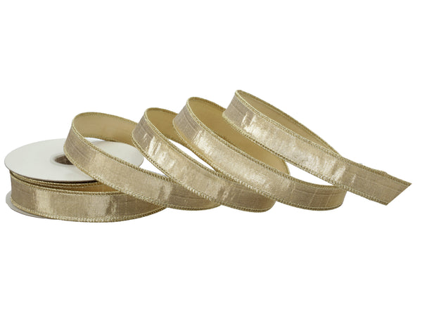 1" x 10 Yards Jacquard Metallic Ribbon | Available in Aqua, Lavender, & Mint Green