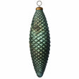 9 inch Antique Rustic Glass Pine Ornament, Available in Green or Light Brown