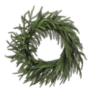 28" Real Touch Forest Norfolk Pine Wreath