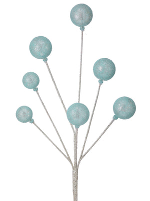 21" Glitter Sugar Ball Spray | Available in Blue or Blush Pink