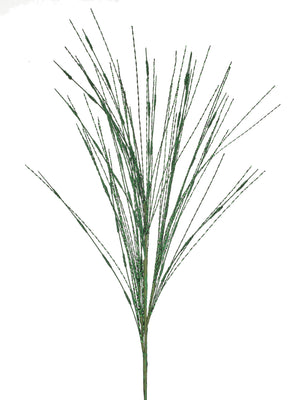 38" Twisted Metallic Grass Spray | Available in White, Green, or Red