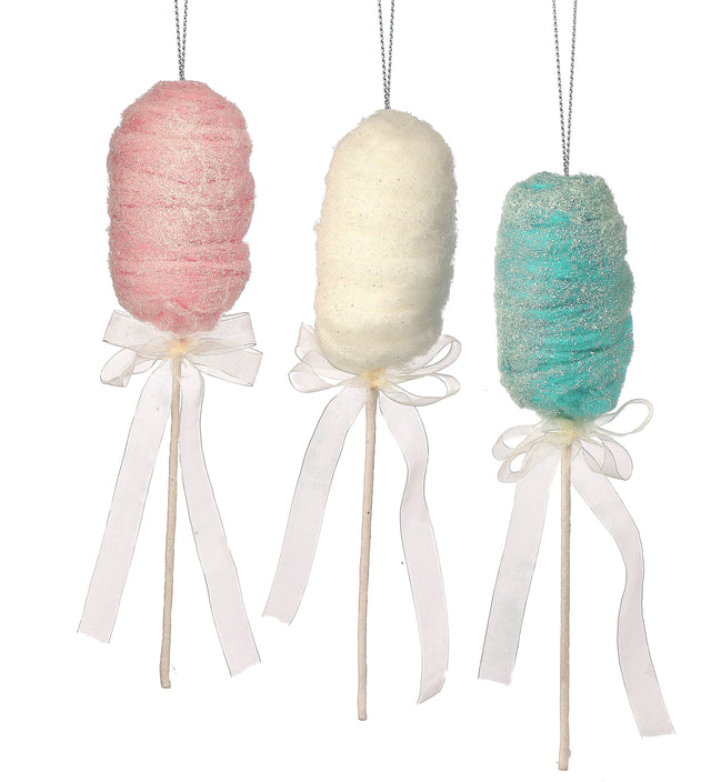 15.5" Cotton Candy Ornament | Pink, Cream, or Mint Green