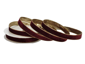Wired Velvet Ribbon with Metallic Edge, additional view