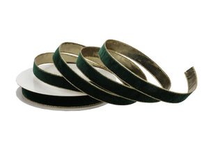 1" x 20 Yards Wired Velvet Ribbon with Metallic Edge | Available in MANY Colors
