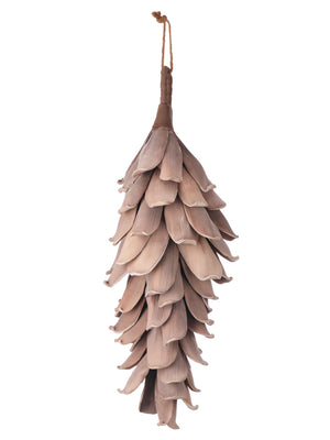 21" Foam Pinecone | Brown or Cream/Brown