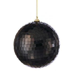 Black Disco Ball Ornament | Available in 5", 5.5", 6", and 9"
