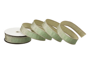 1" x 10 Yards Jacquard Metallic Ribbon | Available in Aqua, Lavender, & Mint Green