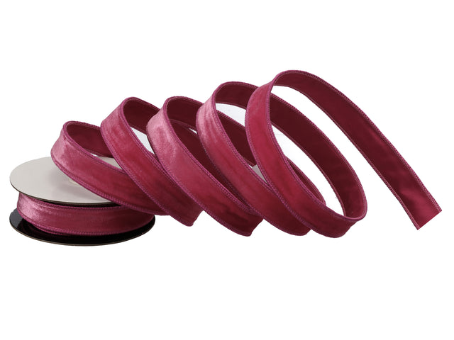 1" x 10YDS Premium Velvet Ribbon | Available in Hot Pink, Pink, & White