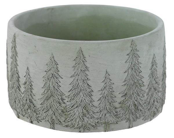 6.5" Sage Cement Planter