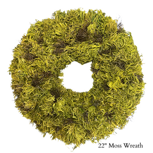 22" Moss Wreath