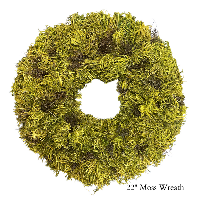 22" Moss Wreath