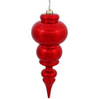Shiny Finial Ornament, Champagne, Burgundy, Red, Midnight Blue, or, additional view
